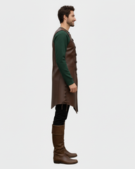 Medieval Leather Ranger Vest Coat