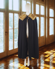 Unisex Viking Cloak Fur Collar