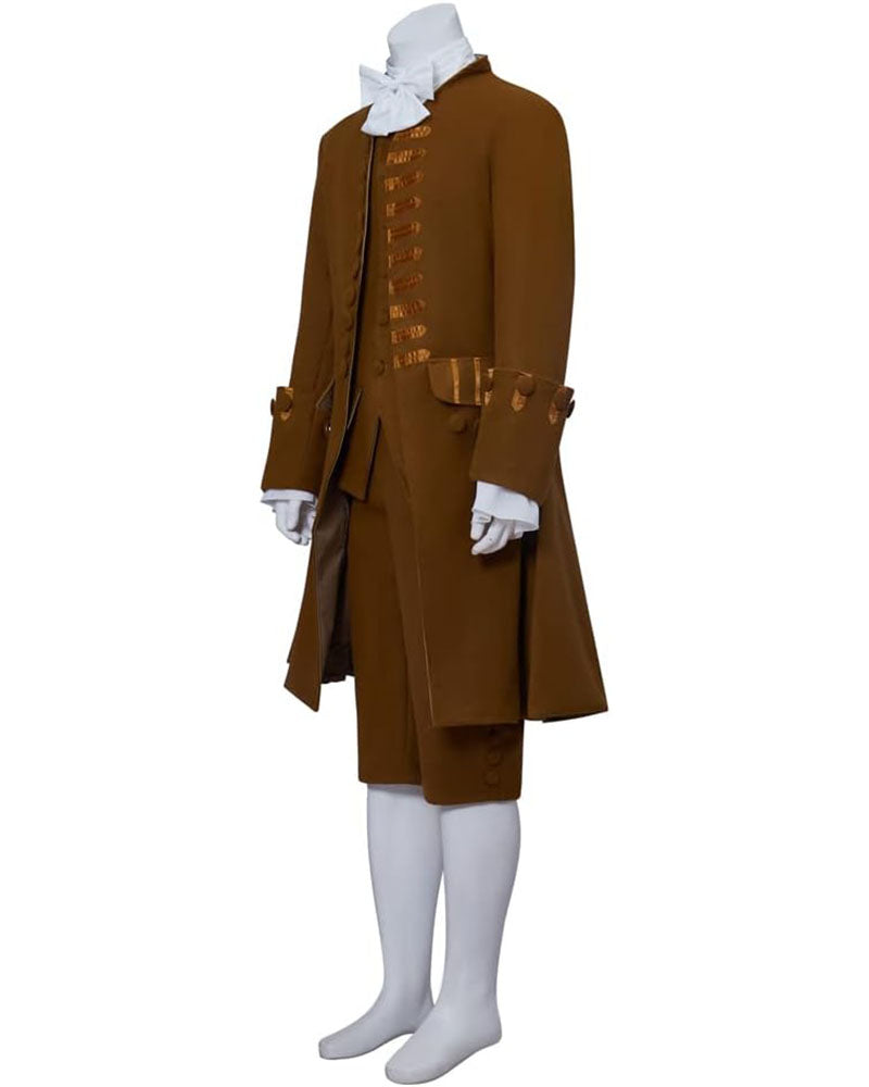 Men 18th Century Costume Hamilton Retro Vintage Rococo Outfit