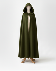 Multicolor Wool Hooded Cloak Classic Winter Cape