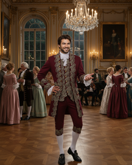 Men's Rococo Costume with Embroidery