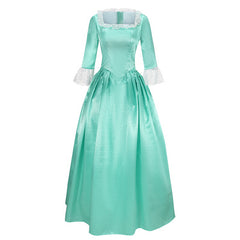Hamilton Elizabeth Schuyle Cosplay Costume Green Dress