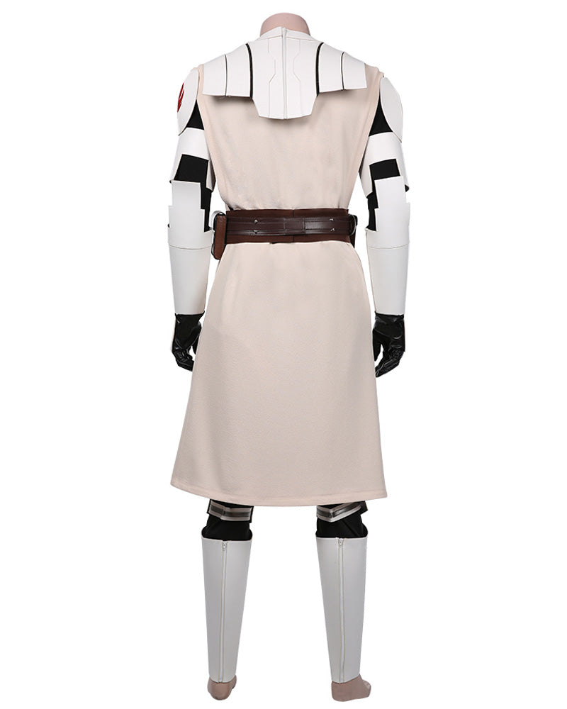 The Clone Wars Obi Wan Kenobi Cosplay Costume Outfit
