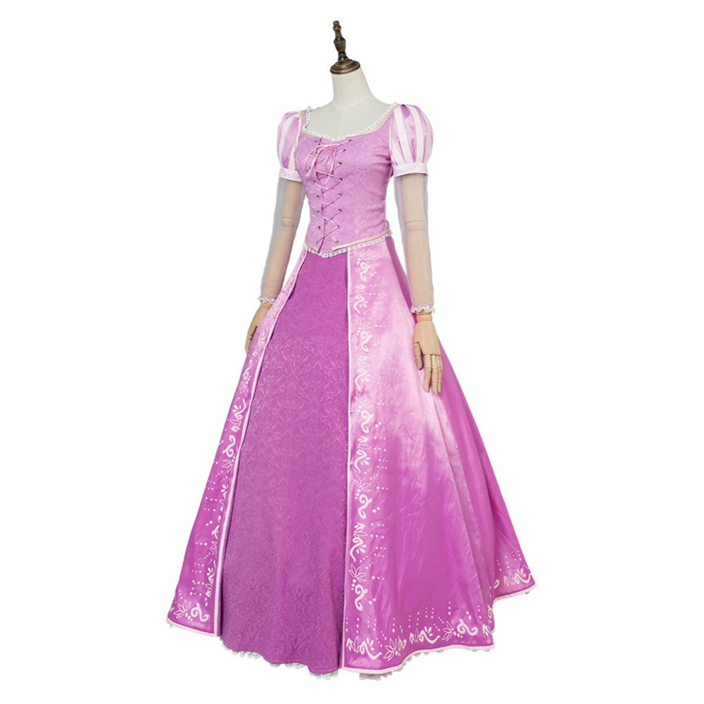 Tangled Princess Rapunzel Dress Cosplay Costume For Adults Girl