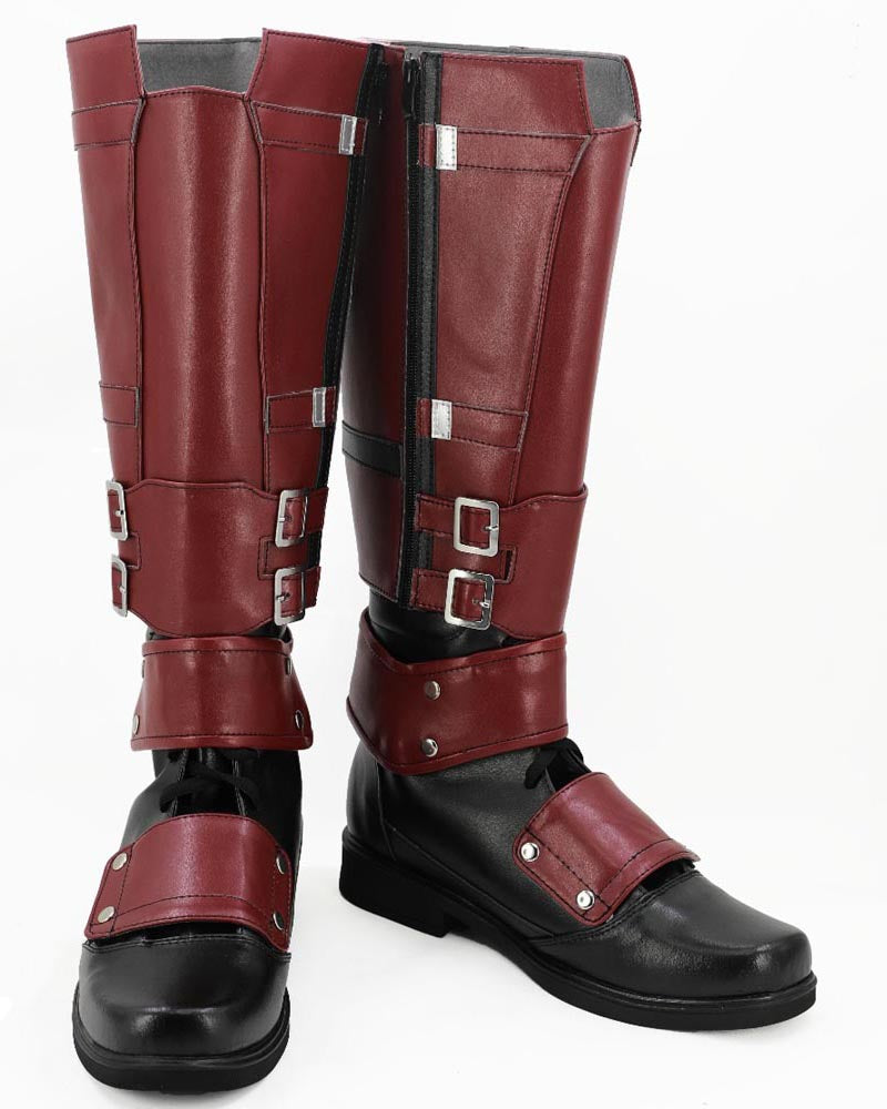 Deadpool Wade Wilson Cosplay Boots Shoes Adult Men's Superhero Boots Custom Made