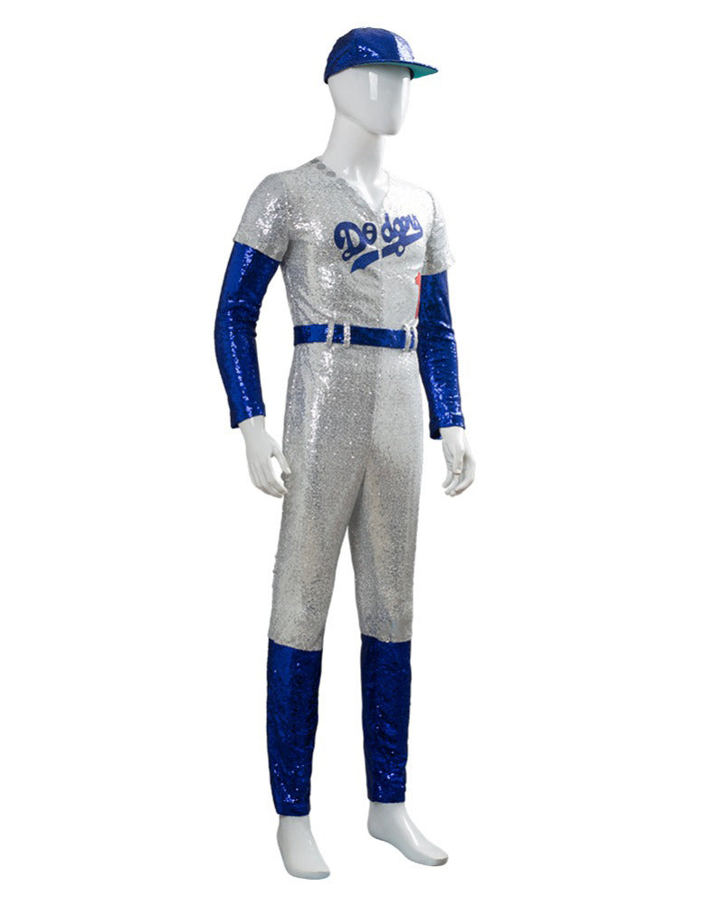 Rocketman Elton John Dodgers Cosplay Costume Baseball Uniform
