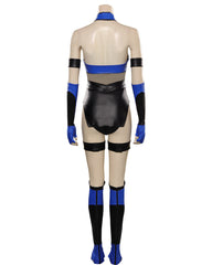 Mortal Kombat Kitana Cosplay Costume Jumpsuit Outfit