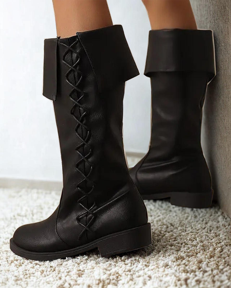 Unisex Gothic Knee-high Boots