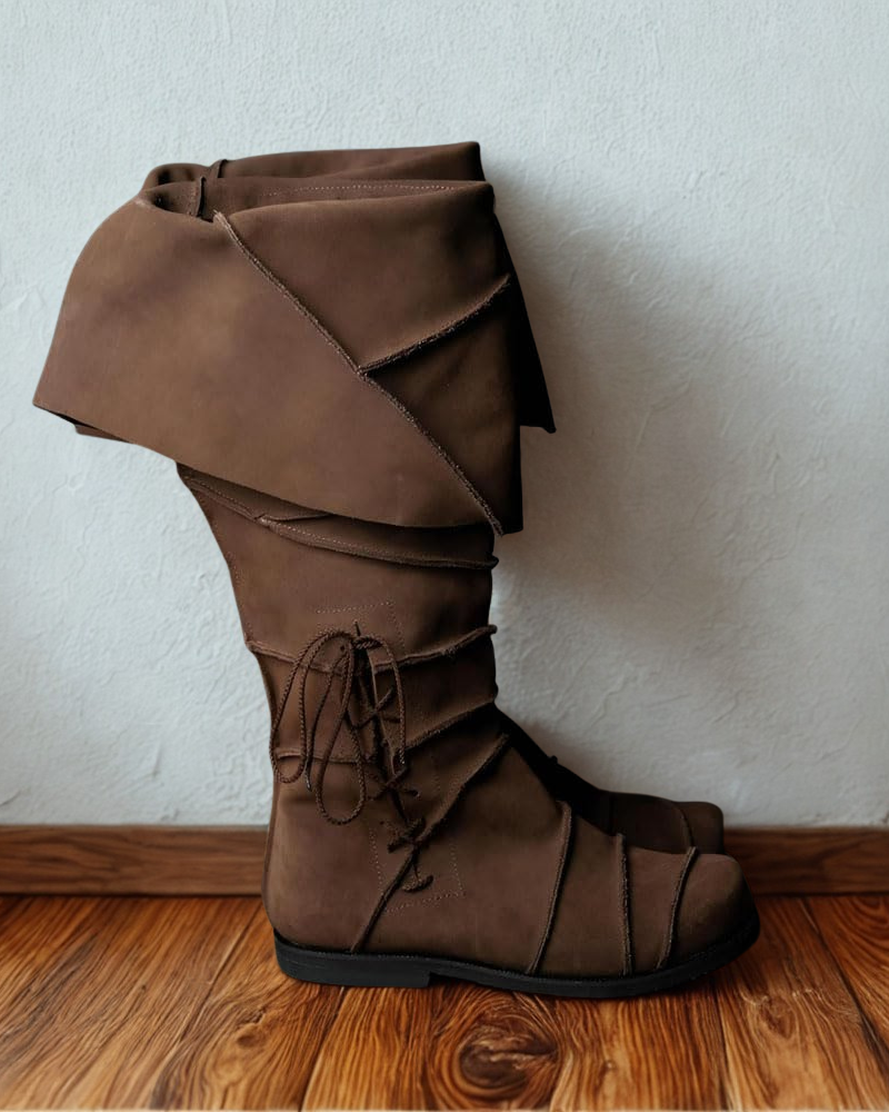 Viking Pirate Lace-Up Combat Boots