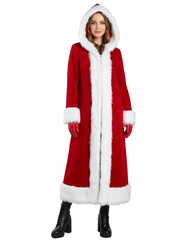 Santa Claus Long Robe Women Christmas Coat