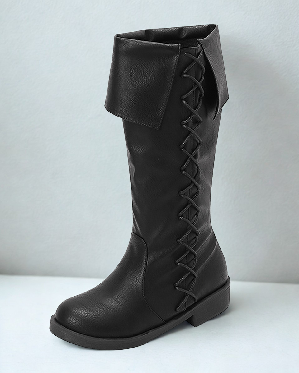 Unisex Gothic Knee-high Boots