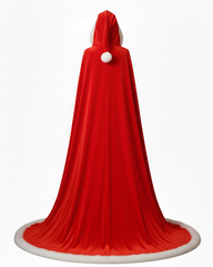 Christmas Velvet Cloak Santa Claus Holiday Cape