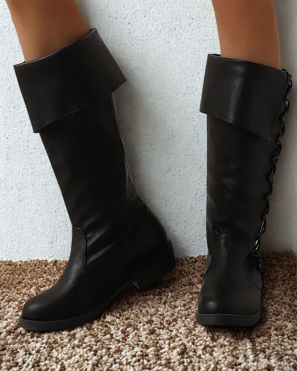 Unisex Gothic Knee-high Boots