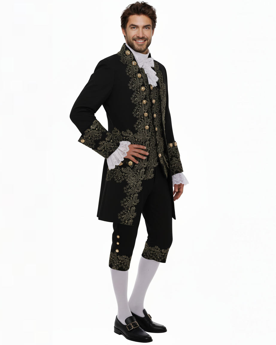 Men's Rococo Costume with Embroidery