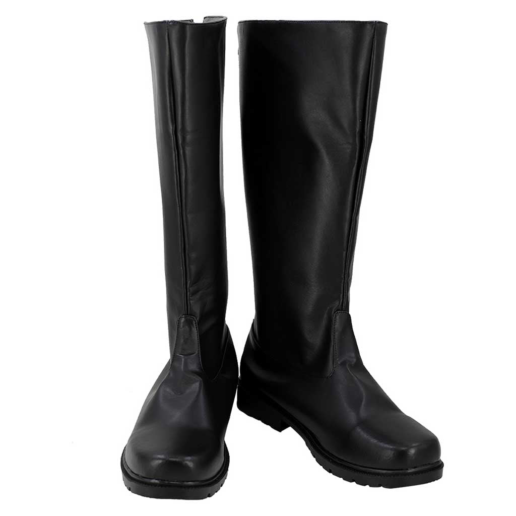 Mens Black Knee High Boots