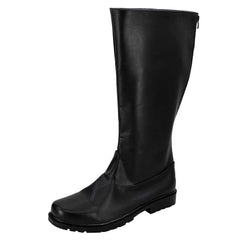 Mens Black Knee High Boots
