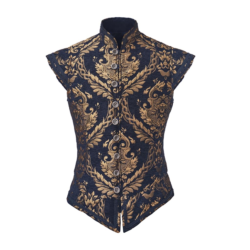 Renaissance Tudor Elizabethan Embroidered Vest