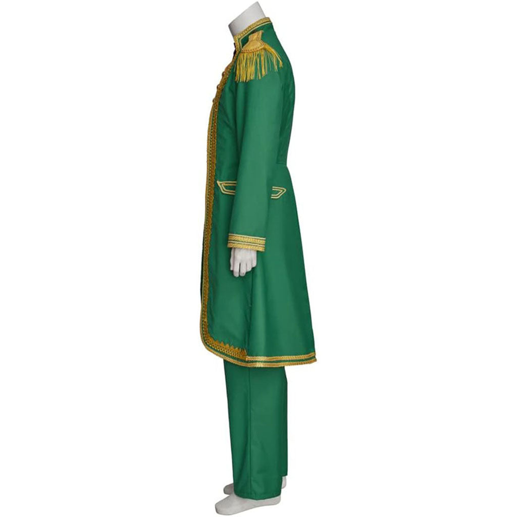 Musical Green Costume Men Suit Medieval Outfits