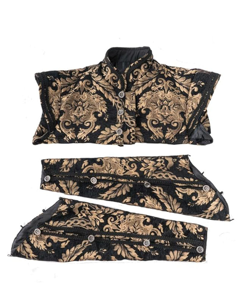 Tudor Elizabethan jacket Coat Period Noble King Colonial Costume