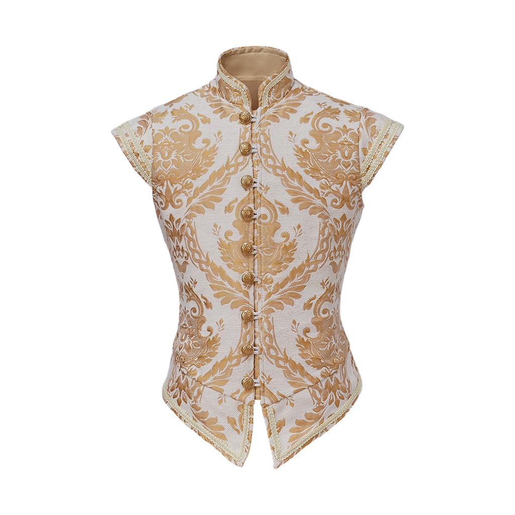 Renaissance Tudor Elizabethan Embroidered Vest