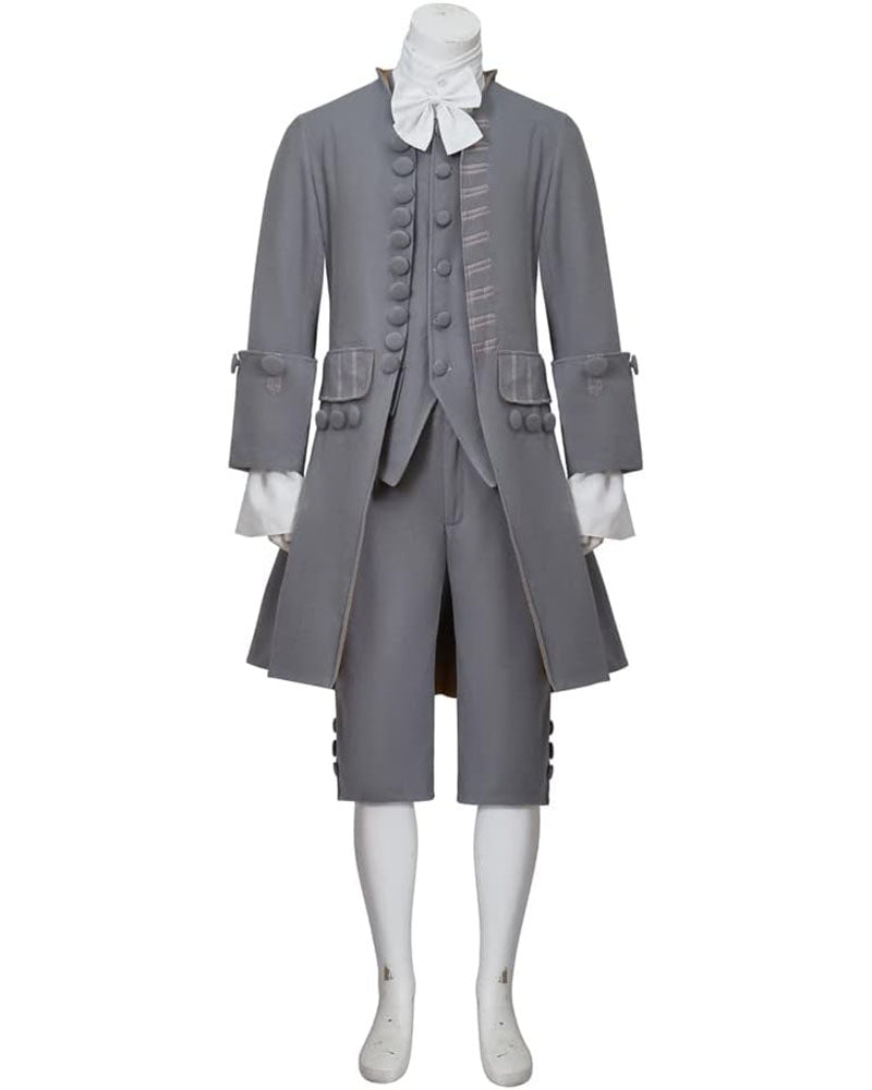 Men 18th Century Costume Hamilton Retro Vintage Rococo Outfit
