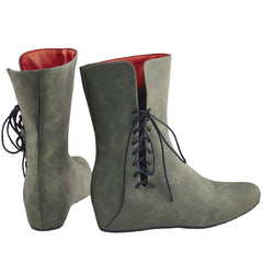 Medieval Lace-up Boots Men Gothic Shoes