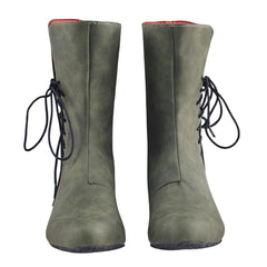 Medieval Lace-up Boots Men Gothic Shoes