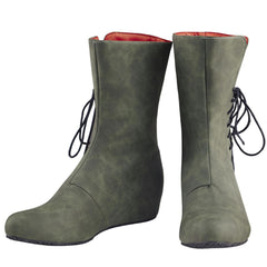 Medieval Lace-up Boots Men Gothic Shoes