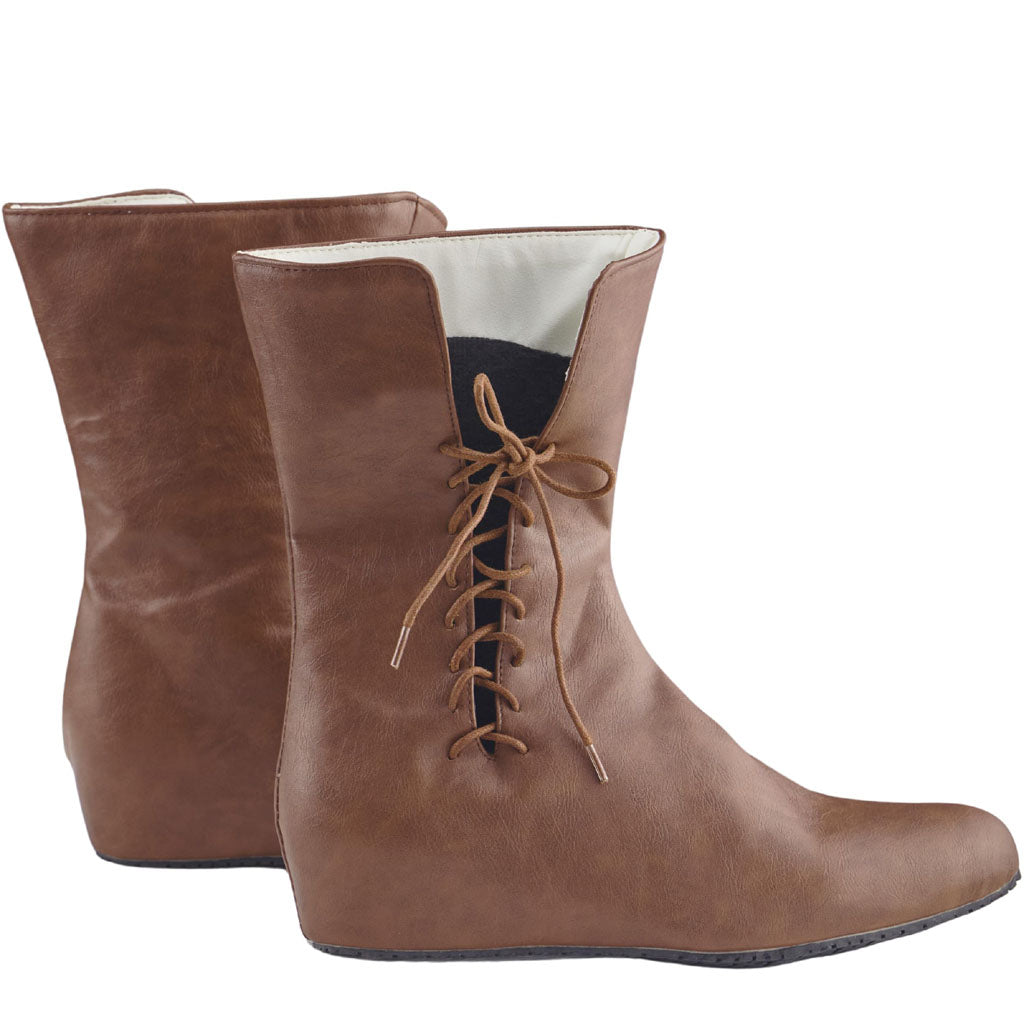 Medieval Lace-up Boots Men Gothic Shoes