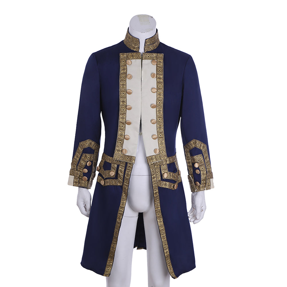 18th Century Royal Military Jacket Mens Tuxedo Colonial Costume