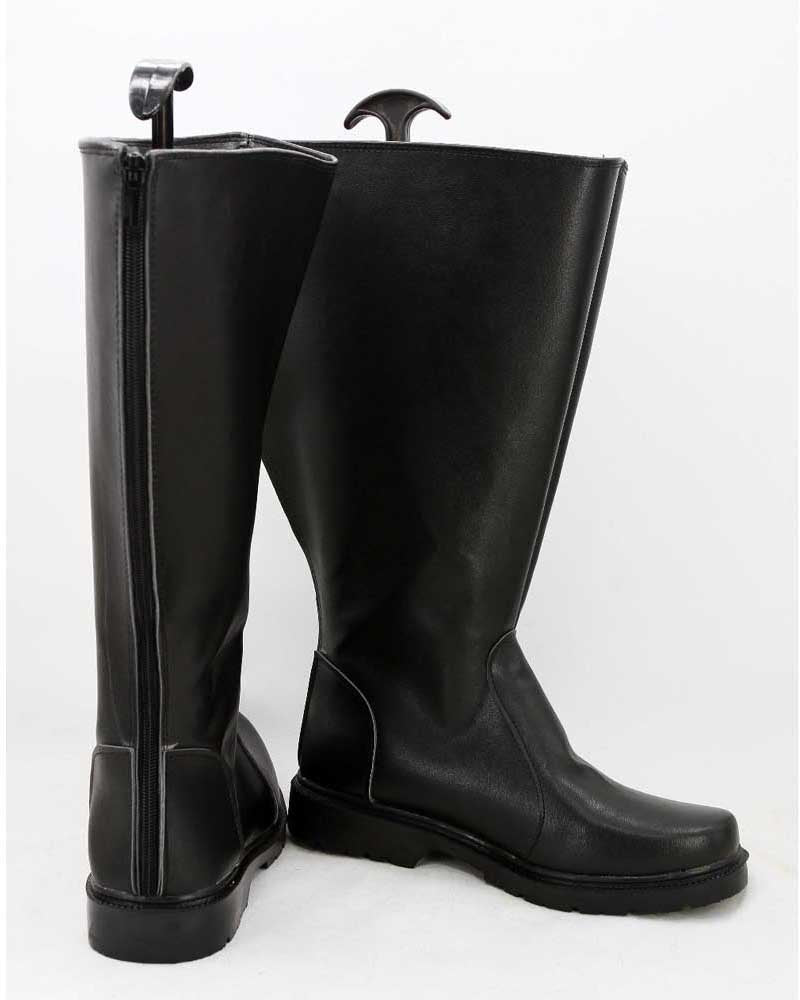Mens Black Knee High Boots