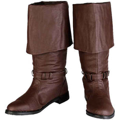 Black Brown Jackboots Medieval Shoes