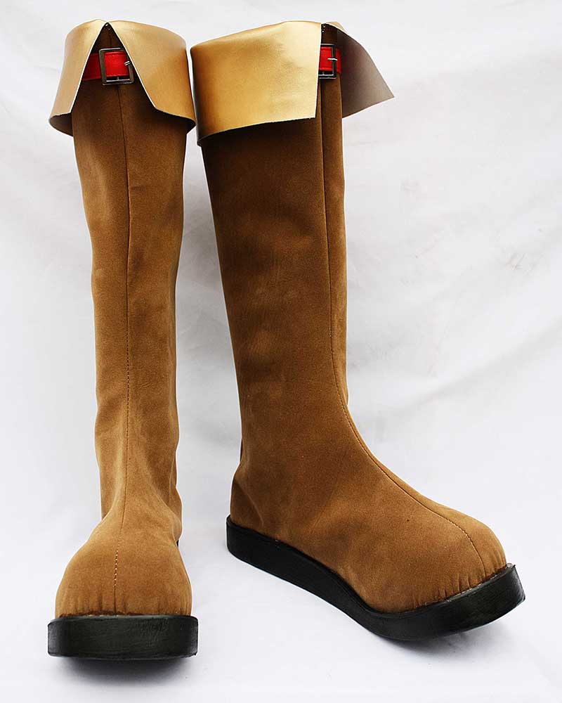 Brown Knee High Cosplay Boots