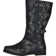Custom Medieval Black Boots Shoes