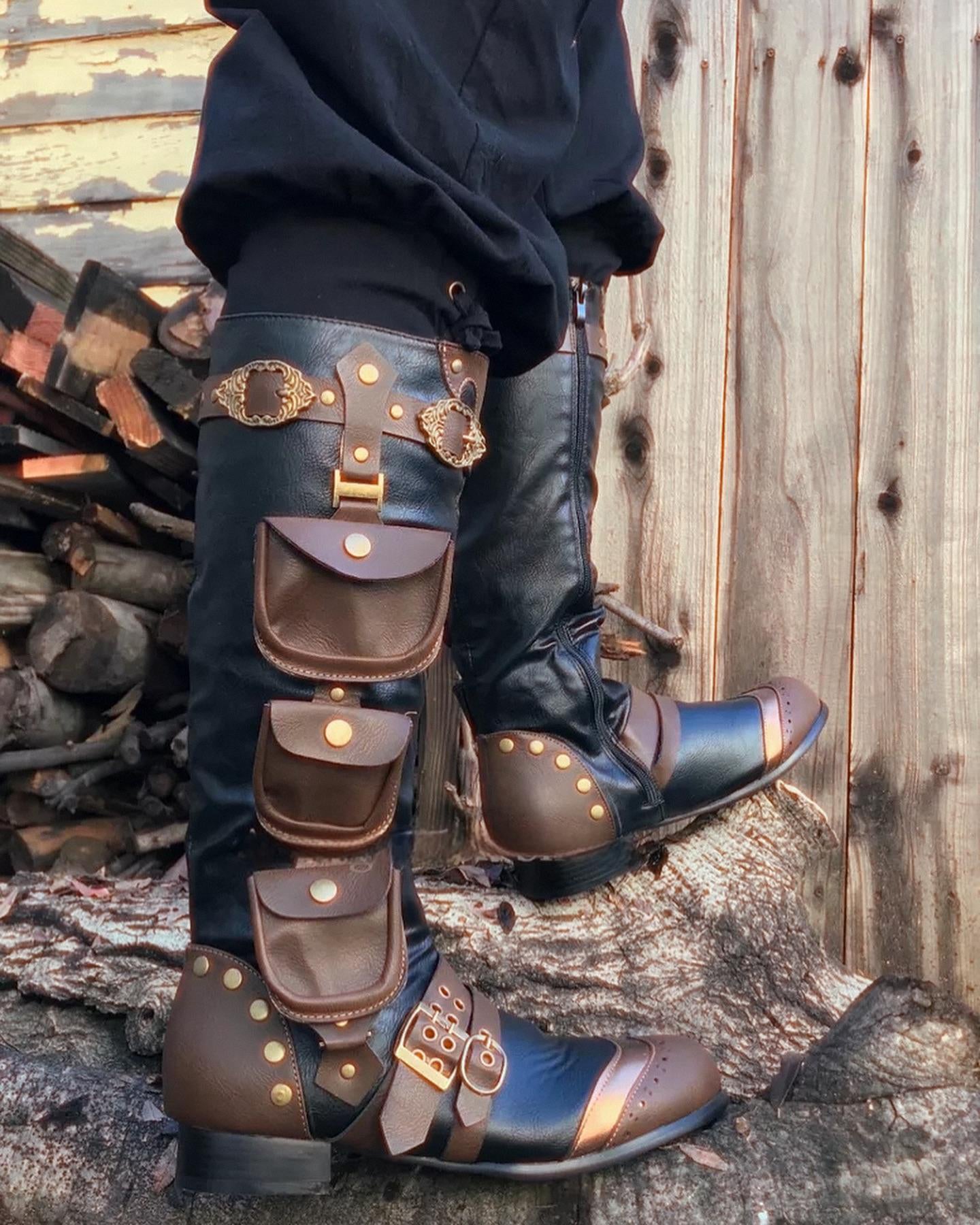Victorian Steampunk Retro Gothic Boots