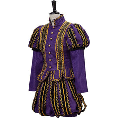 Purple Tudor Costume King Henry Outfit