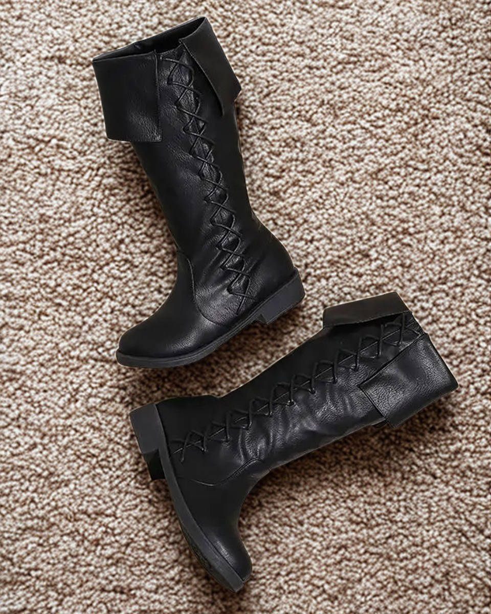 Unisex Gothic Knee-high Boots