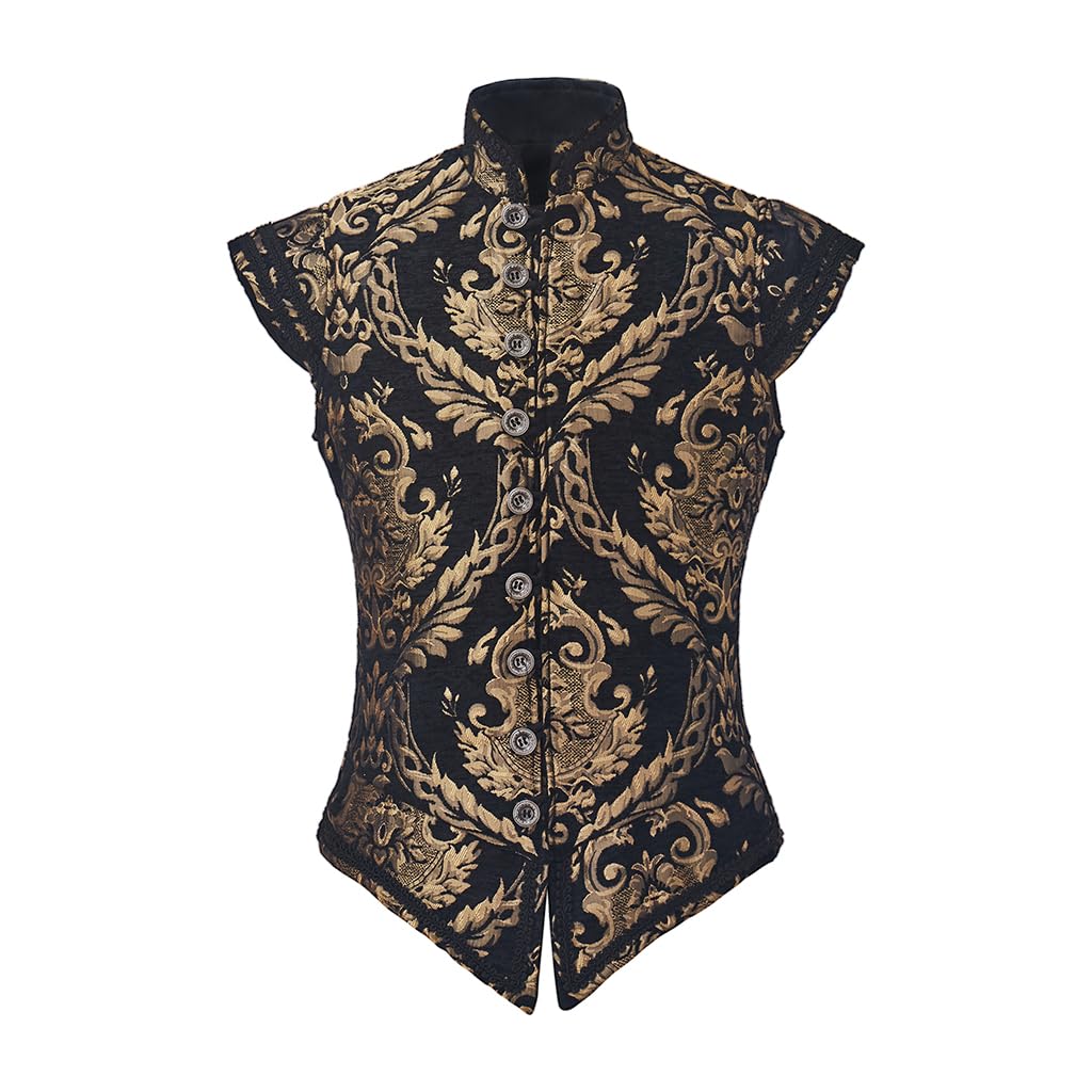 Renaissance Tudor Elizabethan Embroidered Vest