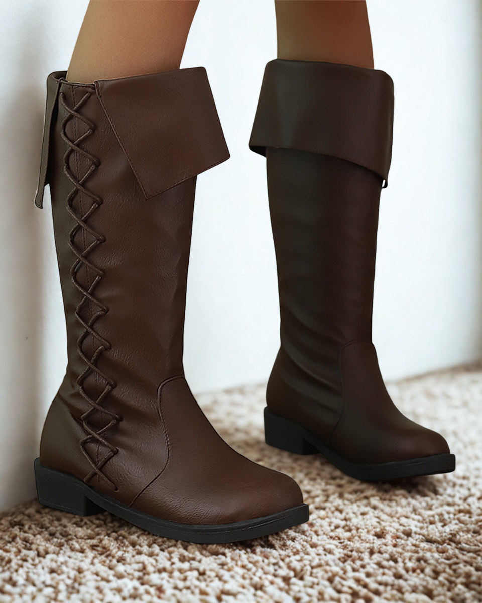 Unisex Gothic Knee-high Boots