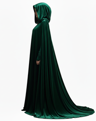 Medieval Velvet Hooded Cloak