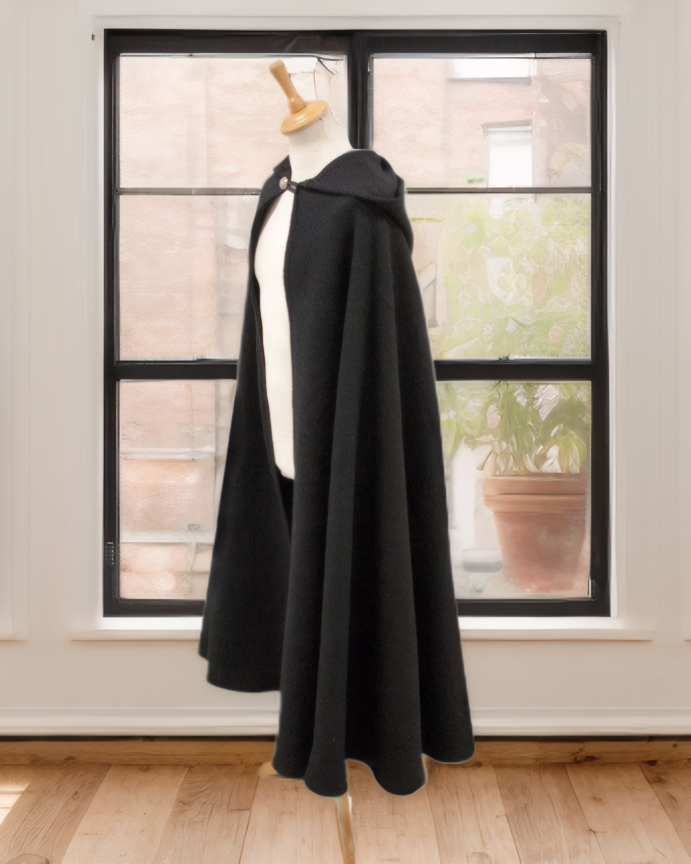 Wool Hooded Cloak