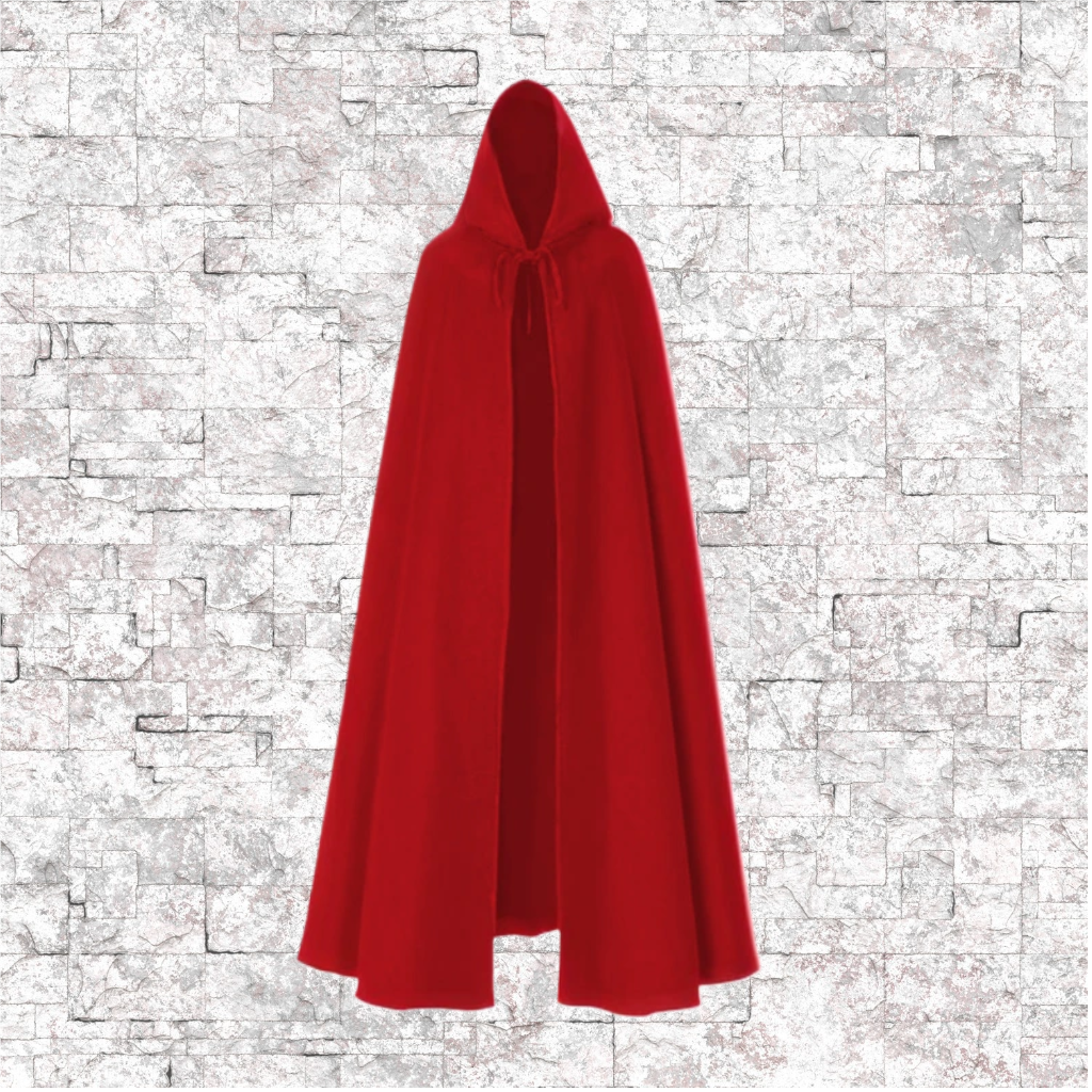 Red Hooded Cloaks with Pockets