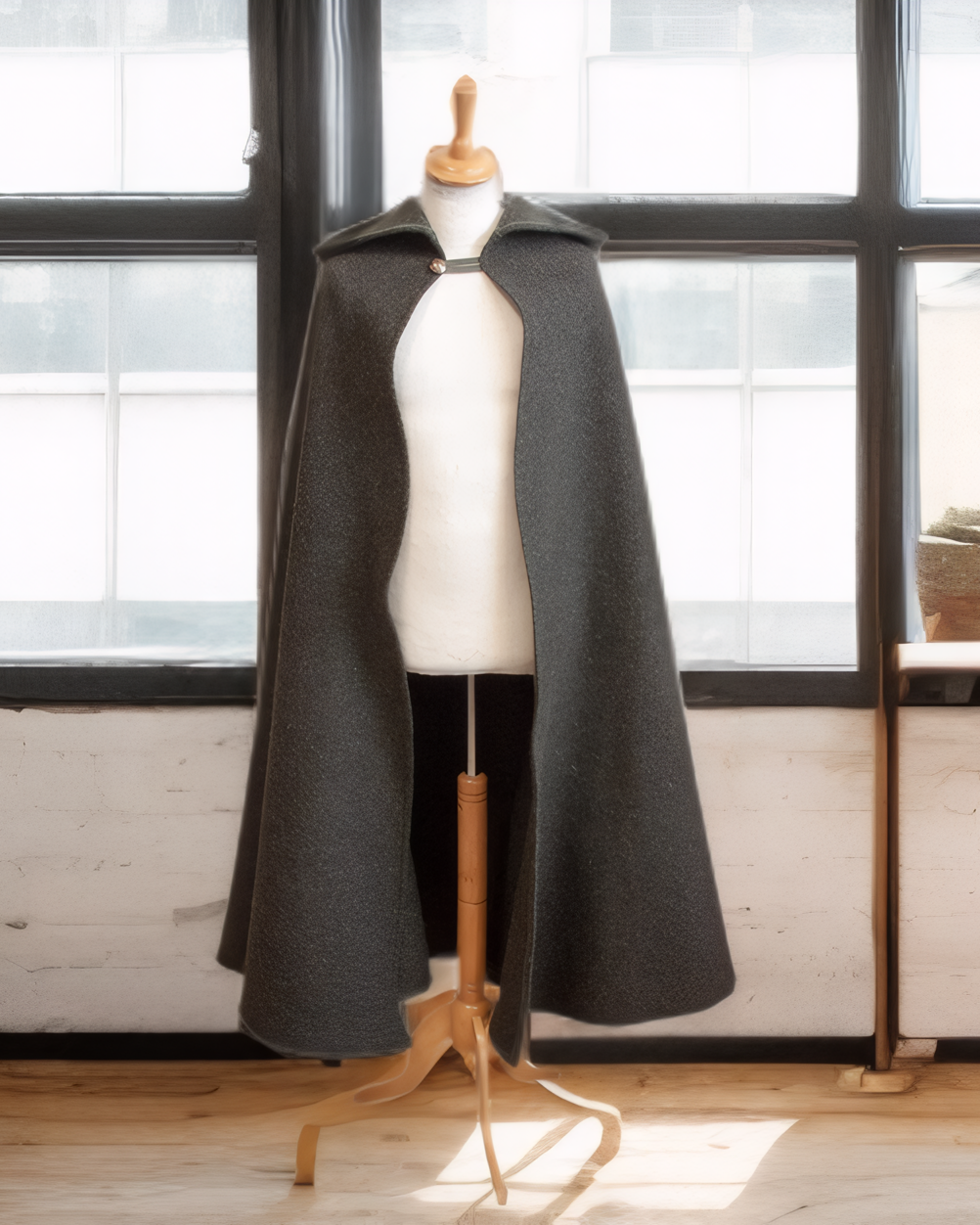 Wool Hooded Cloak