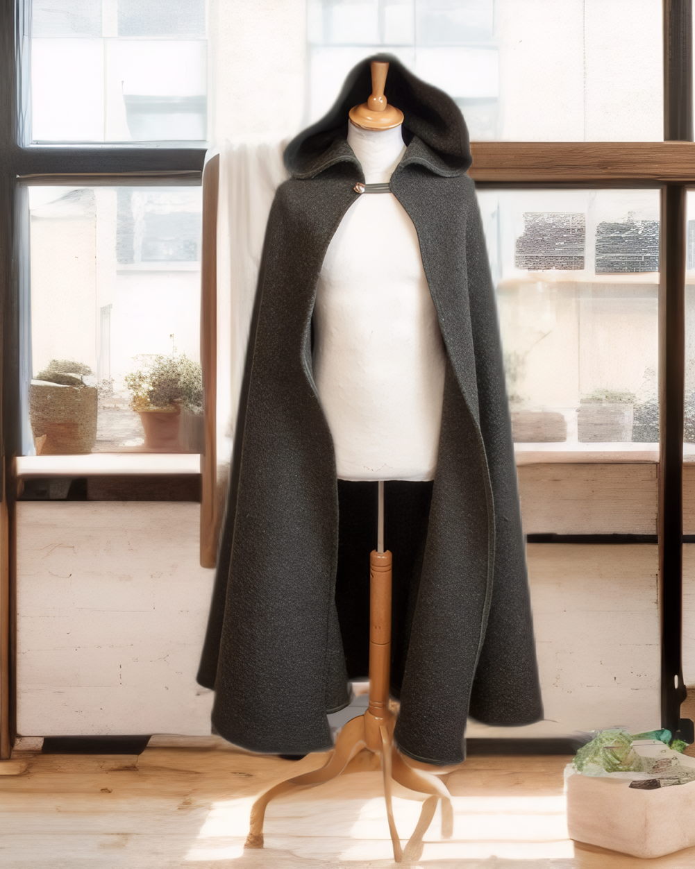Wool Hooded Cloak