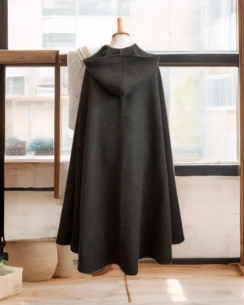 Wool Hooded Cloak