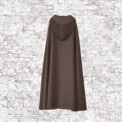 Brown Hooded Cloaks with Pockets