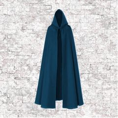 Blue Hooded Cloaks with Pockets