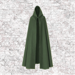 Green Hooded Cloaks with Pockets