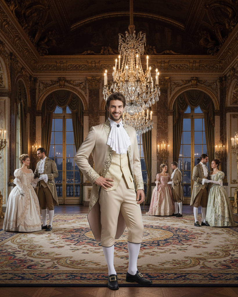 18th Century Rococo Noble Couple Costume