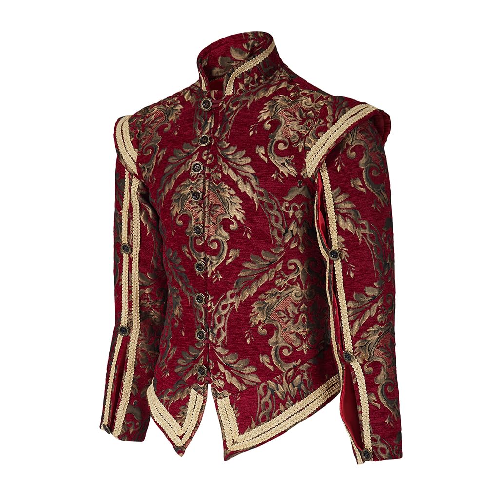 Tudor Elizabethan jacket Coat Period Noble King Colonial Costume